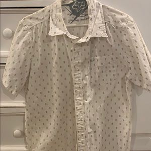 Men’s Fox Racing Large White button down shirt